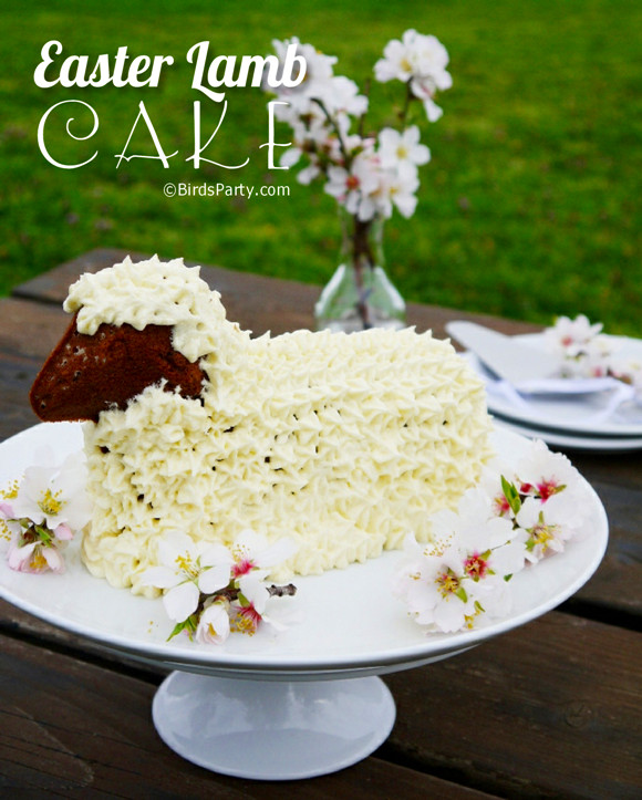 Easter Lamb Cake Recipe
 Easy Easter Lamb Cake Recipe & White Easter Decor Party