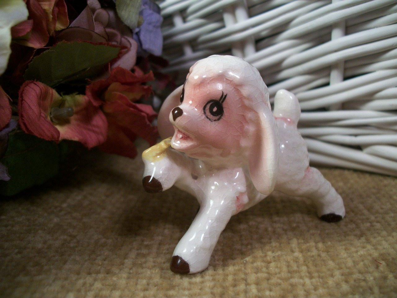 Easter Lamb Decorations
 Easter Decor Springtime Decor Lamb Figurine by