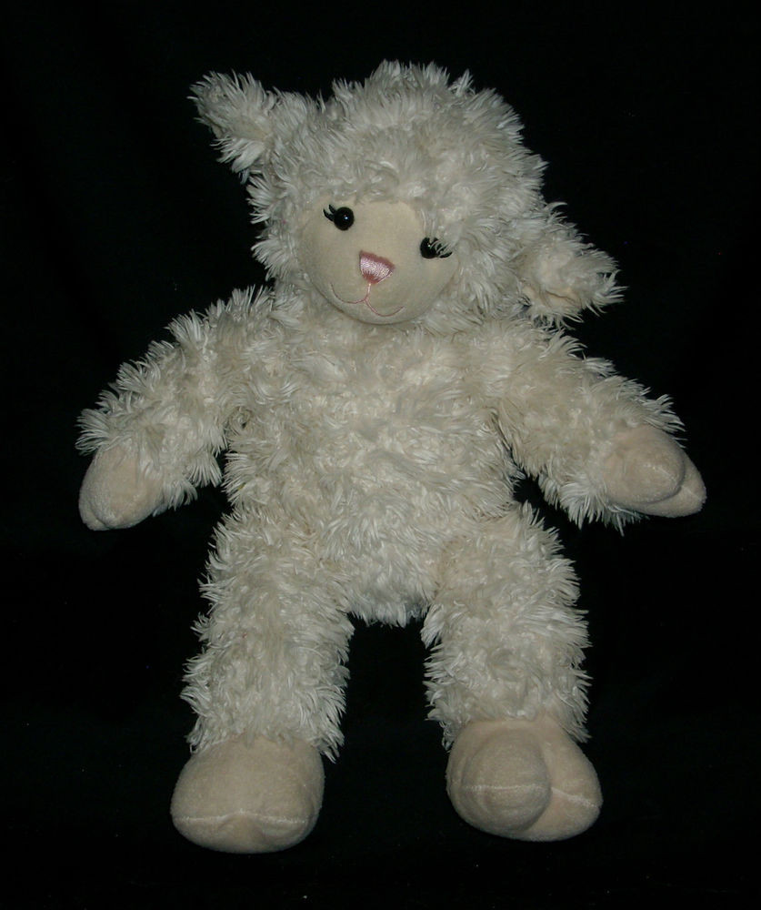 Easter Lamb Stuffed Animal
 16" BIG BUILD A BEAR WHITE LAMB SHEEP EASTER STUFFED