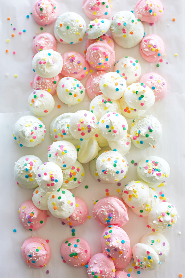 Easter Meringue Cookies
 Hippity Hoppity Pink Pistachio