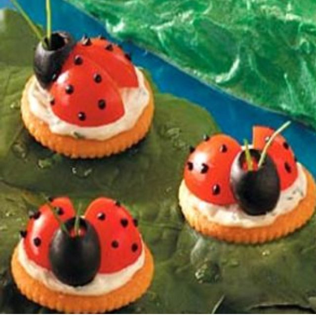 Easter Themed Appetizers
 Check out Ladybug Appetizers It s so easy to make