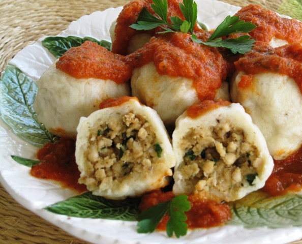 Eastern European Dumplings
 Meatballs In A Blanket Stuffed Knedle Dumplings