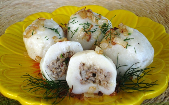 Eastern European Stuffed Dumplings
 Meatballs In A Blanket Stuffed Knedle Dumplings