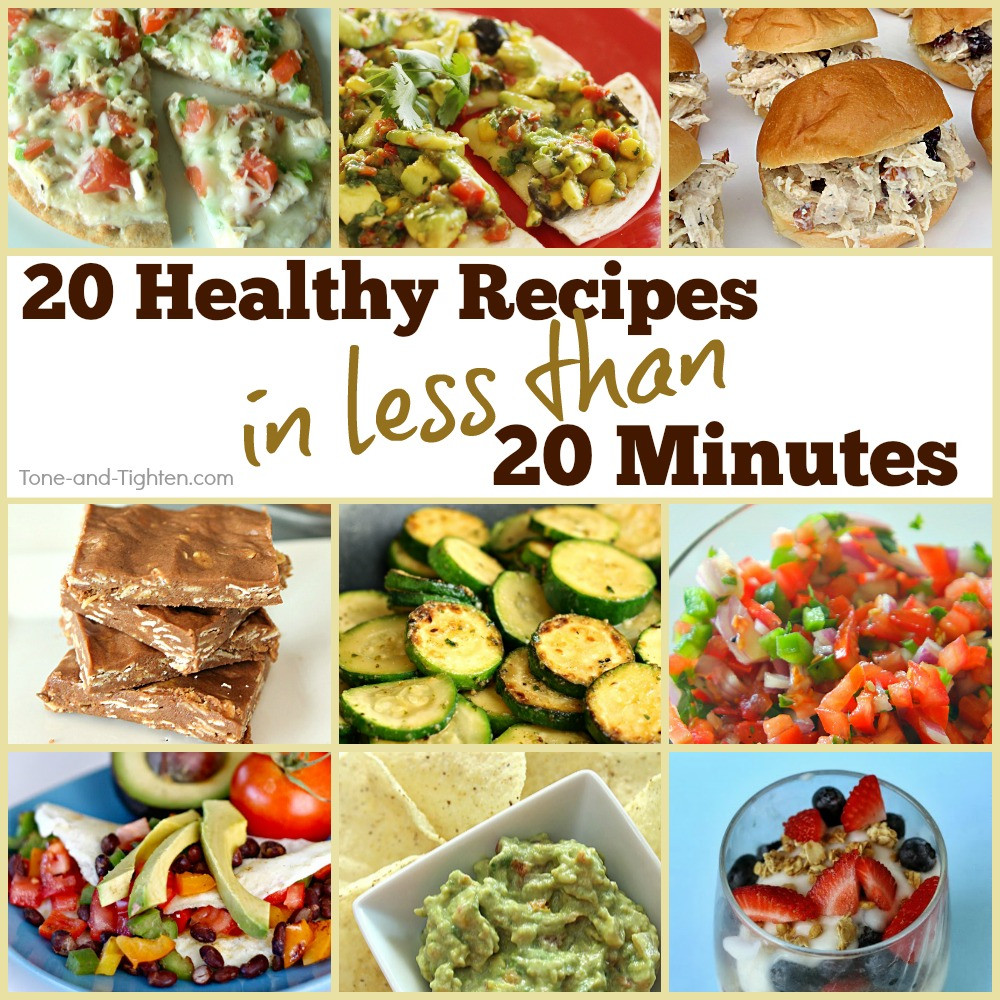 Easy And Healthy Dinner Recipes
 20 Healthy Meals In Under 20 Minutes