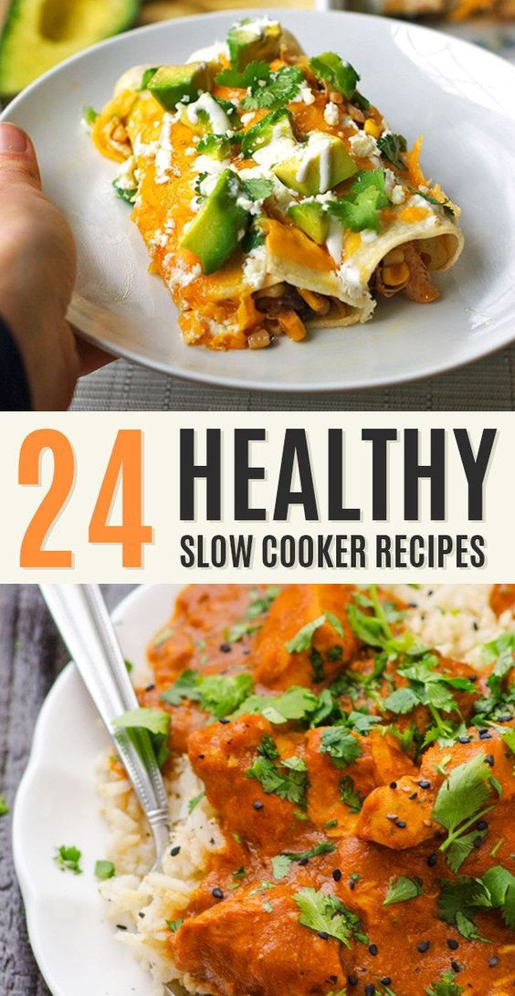 Easy And Healthy Slow Cooker Recipes
 Healthy crockpot recipes Slow cooker chicken and Chicken