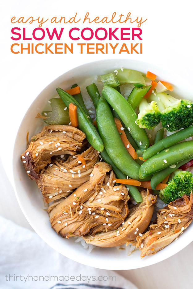 Easy And Healthy Slow Cooker Recipes
 Slow Cooker Chicken Teriyaki