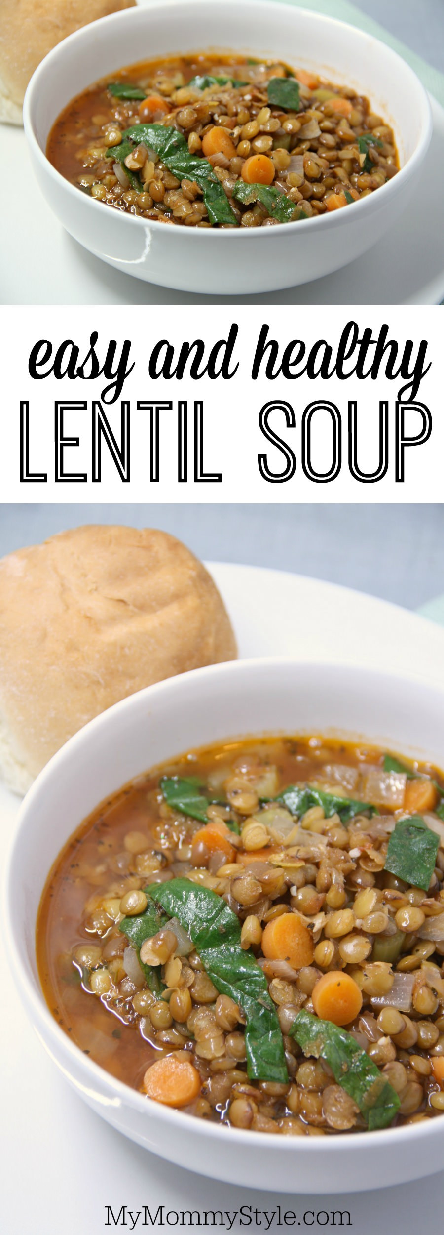Easy And Healthy Vegetarian Recipes
 Easy and Healthy Lentil Soup My Mommy Style
