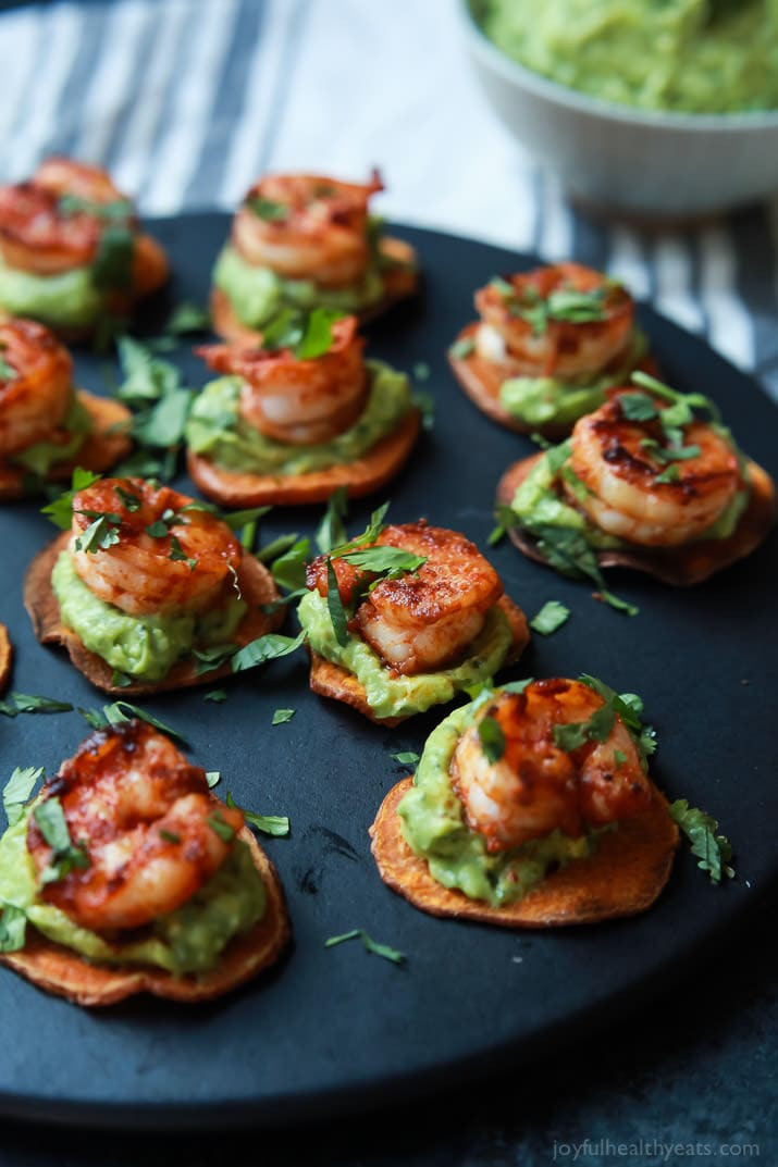 Easy Appetizers Healthy
 Cajun Shrimp Guacamole Bites