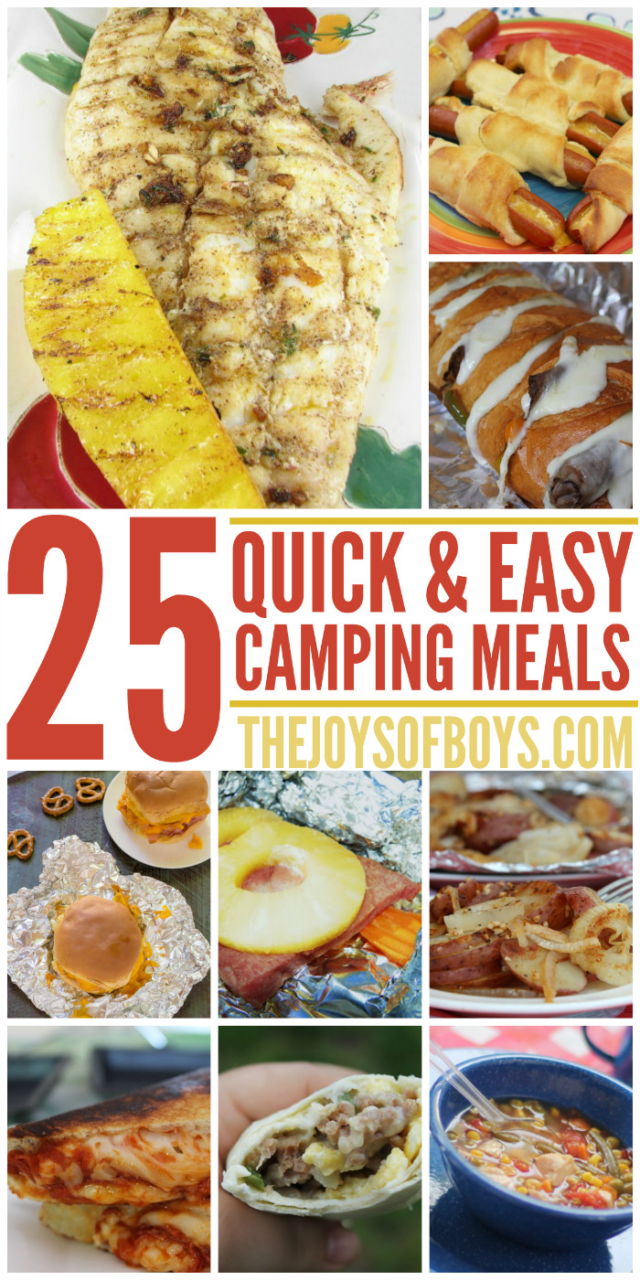 Easy Camping Dinners
 Fast Easy Camping Meals Kids will Love