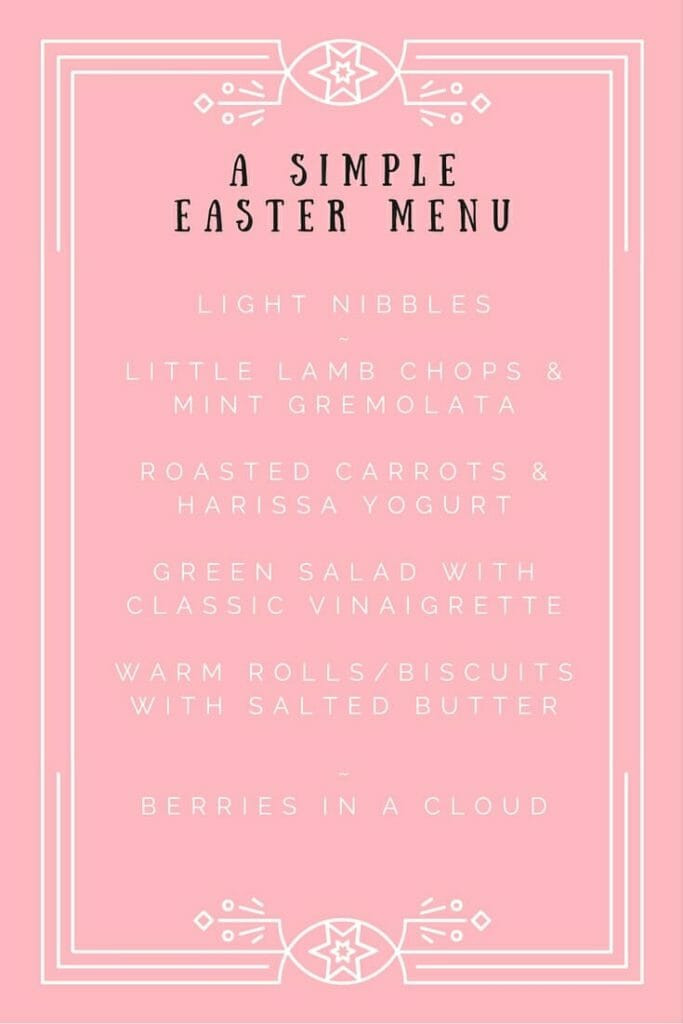 Easy Easter Dinner Menu
 Easy Easter Menu