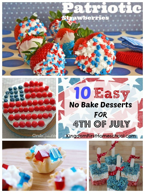 Easy Fourth Of July Desserts
 10 Easy No Bake Desserts for 4th of July