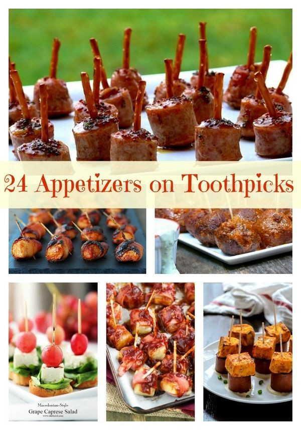 Easy Healthy Appetizers Finger Foods
 24 Quick and Easy Appetizers on Toothpicks