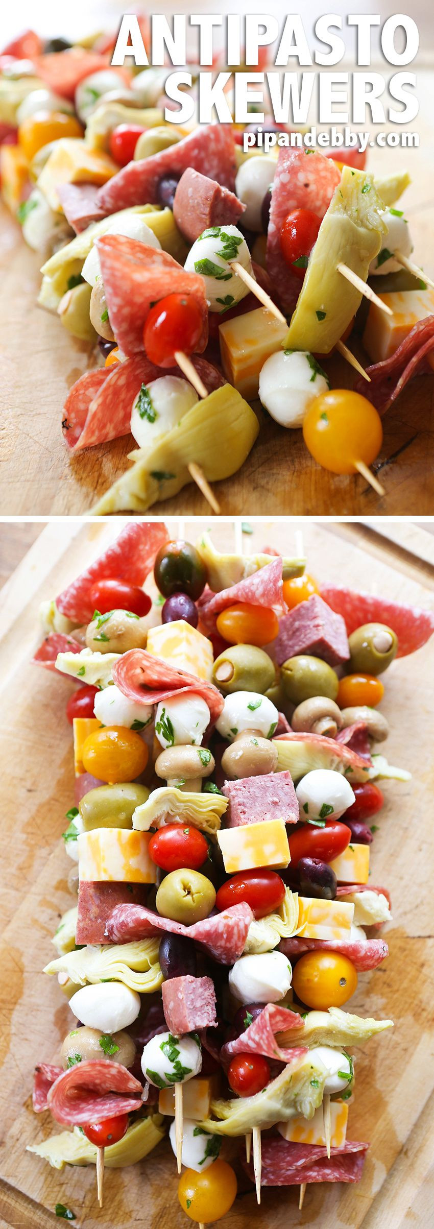 Easy Healthy Appetizers Finger Foods
 Antipasto Skewers Recipe