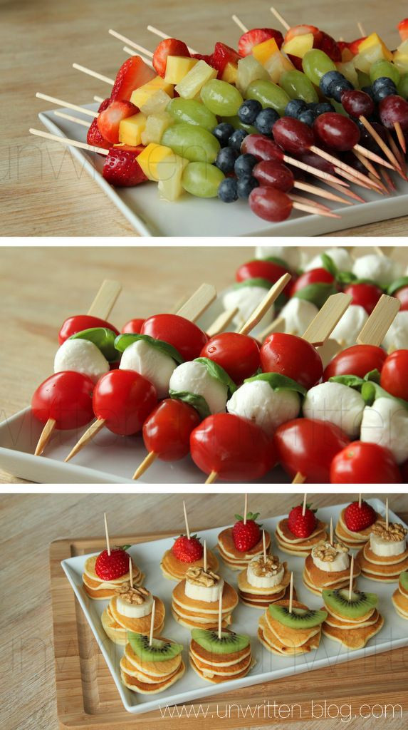 Easy Healthy Appetizers Finger Foods
 simple and beautiful finger food…little appetizers