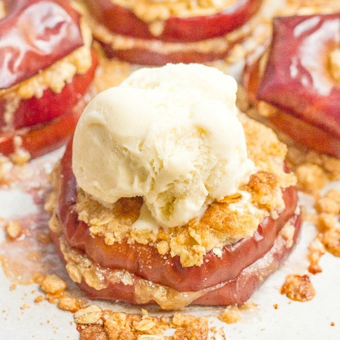 Easy Healthy Apple Desserts
 Easy healthy apple crisp stacks Family Food on the Table