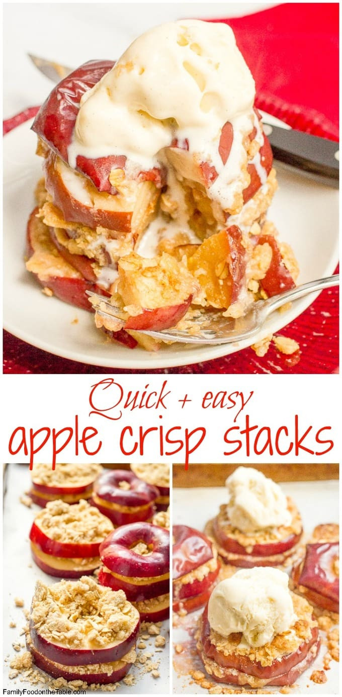 Easy Healthy Apple Desserts
 Easy healthy apple crisp stacks Family Food on the Table