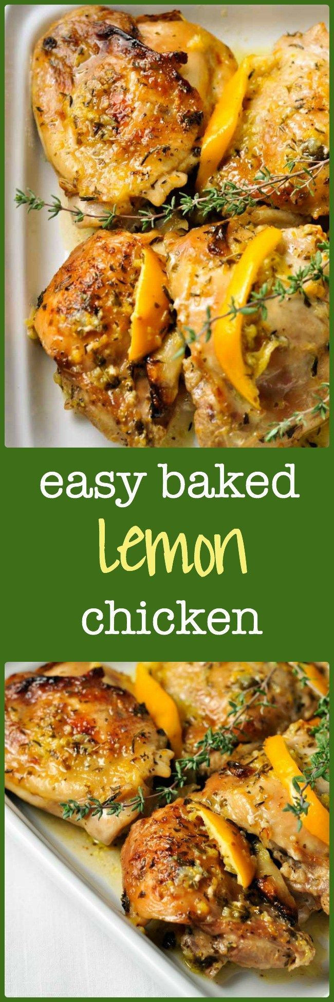 Easy Healthy Baked Chicken Recipes
 Easy Baked Lemon Chicken Recipe