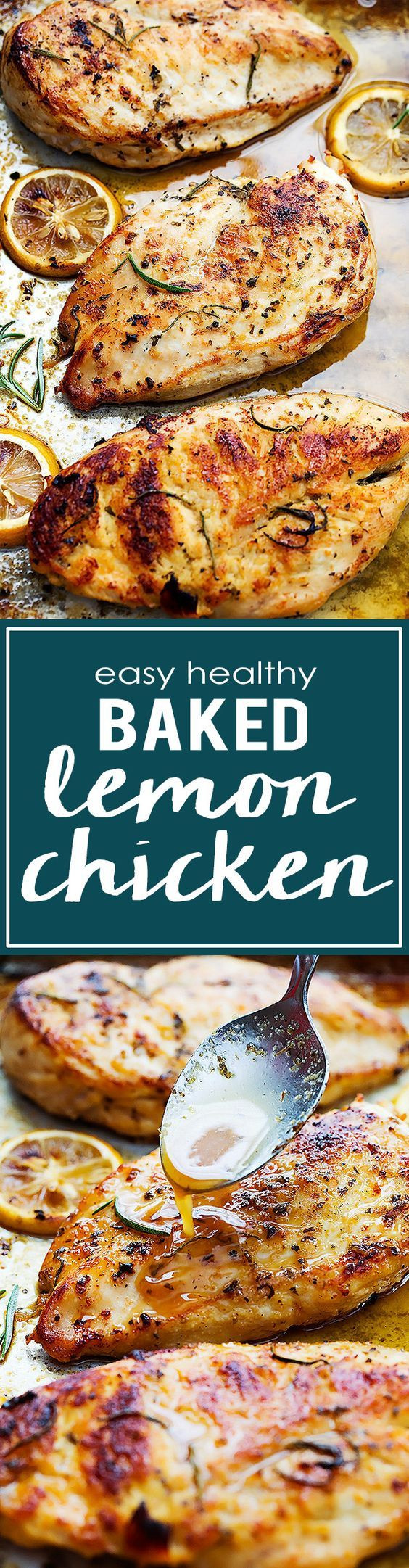 Easy Healthy Baked Chicken Recipes
 Easy Healthy Baked Lemon Chicken Recipe