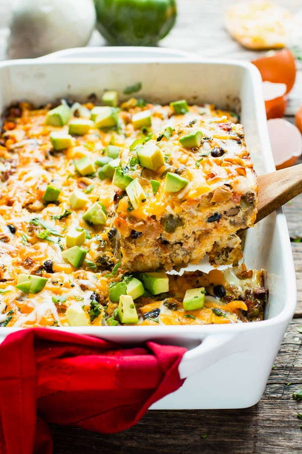 Easy Healthy Breakfast Casserole
 Healthy Mexican Breakfast Casserole