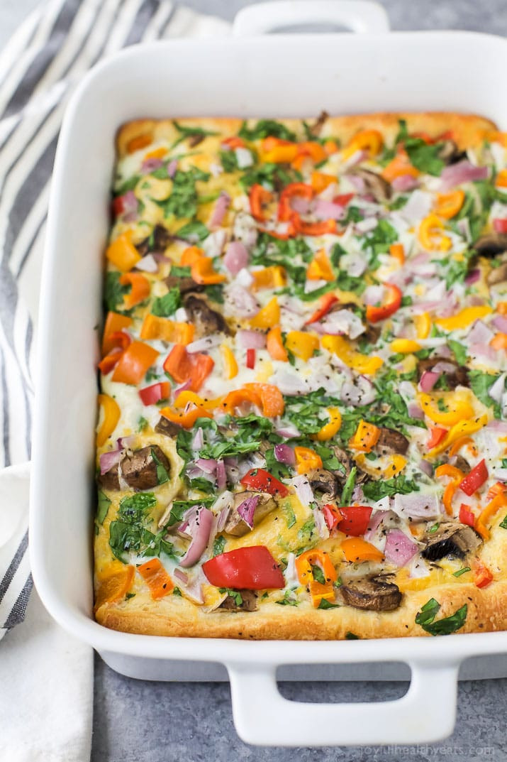 Easy Healthy Breakfast Casserole
 Egg White Ve able Breakfast Casserole