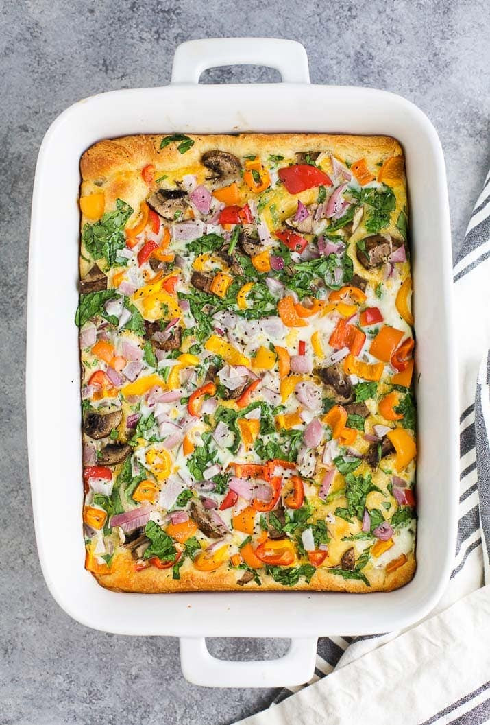 Easy Healthy Breakfast Casserole
 Egg White Ve able Breakfast Casserole