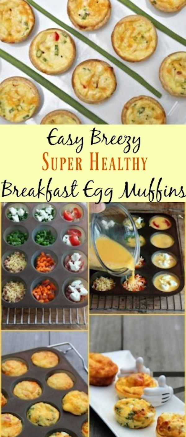 Easy Healthy Breakfast Muffins
 Easy Breezy Super Healthy Breakfast Egg Muffins