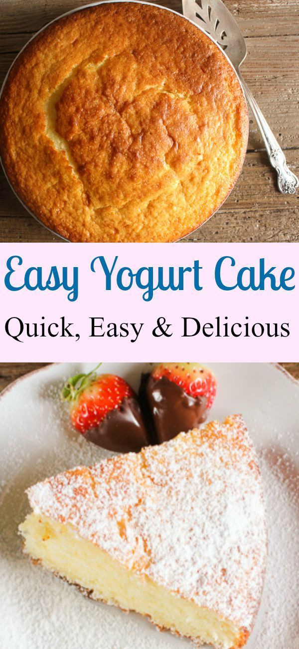 Easy Healthy Cake Recipes
 A super easy healthy Greek yogurt cake recipe delicious