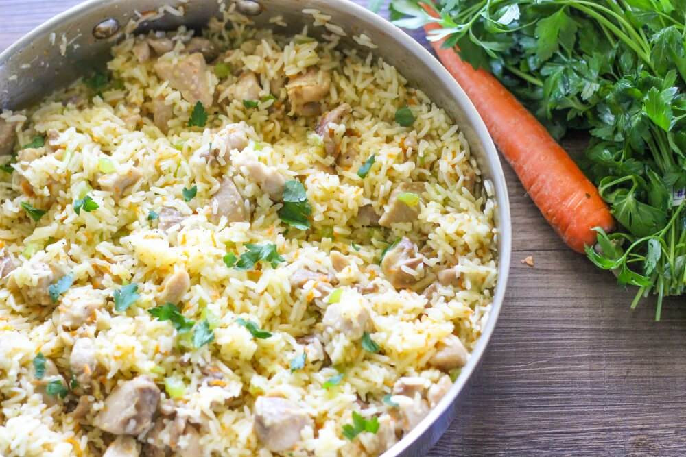 Easy Healthy Chicken Dinner Recipe
 e Pot Creamy Chicken and Rice I Heart Nap Time