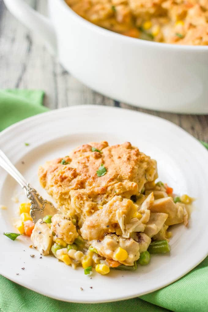 Easy Healthy Chicken Pot Pie
 Easy healthy chicken pot pie with biscuit top Family