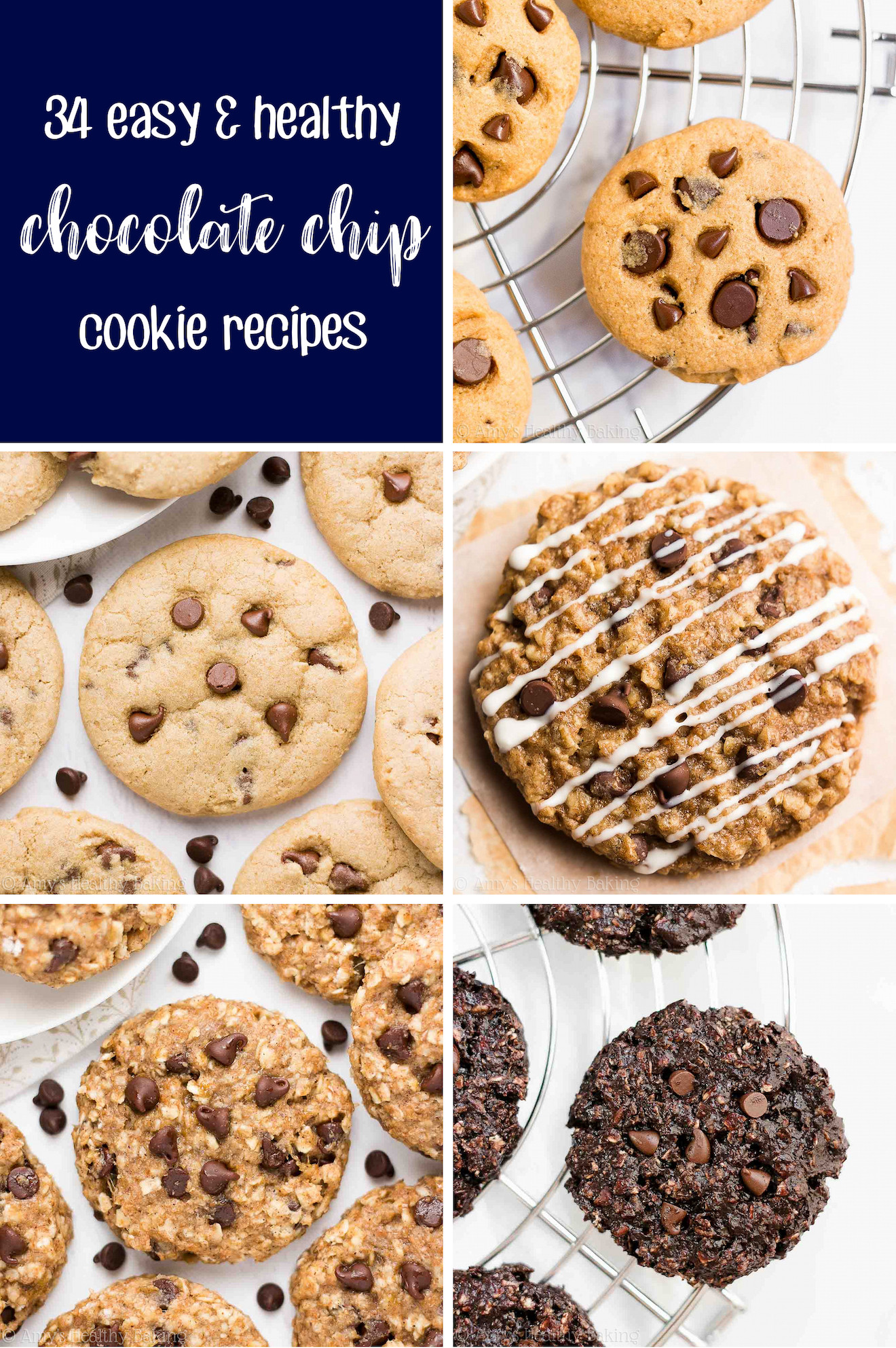 Easy Healthy Chocolate Chip Cookies
 34 Easy & Healthy Chocolate Chip Cookie Recipes