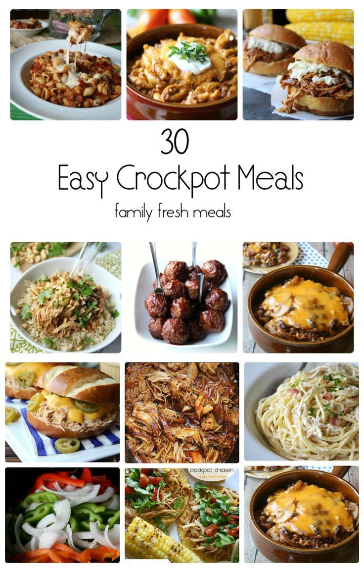 Easy Healthy Crockpot Dinners
 30 Easy Crockpot Recipes