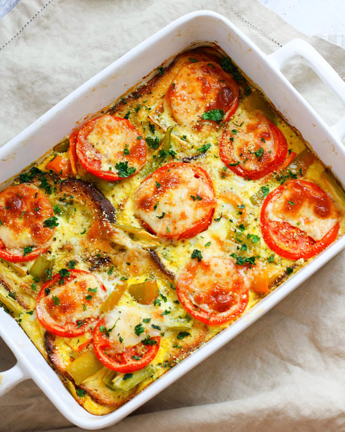 Easy Healthy Dinner Casseroles
 Hatch Green Chile and Tomato Egg Casserole Gluten Free