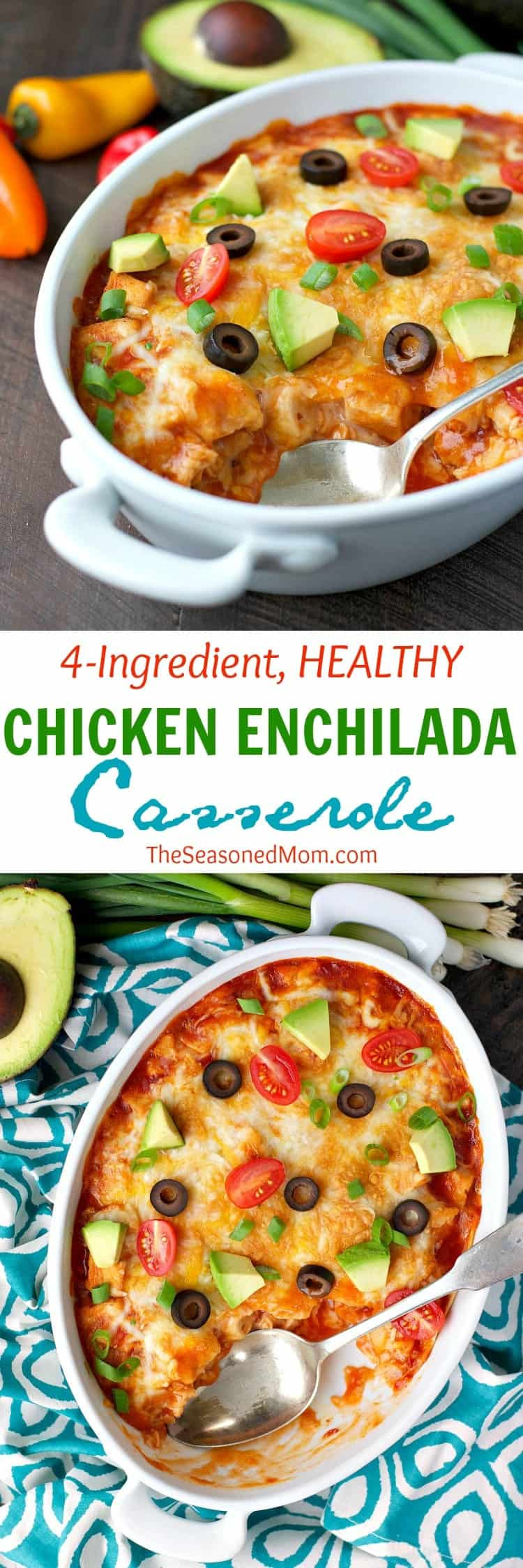Easy Healthy Dinner Casseroles
 4 Ingre nt Healthy Chicken Enchilada Casserole The