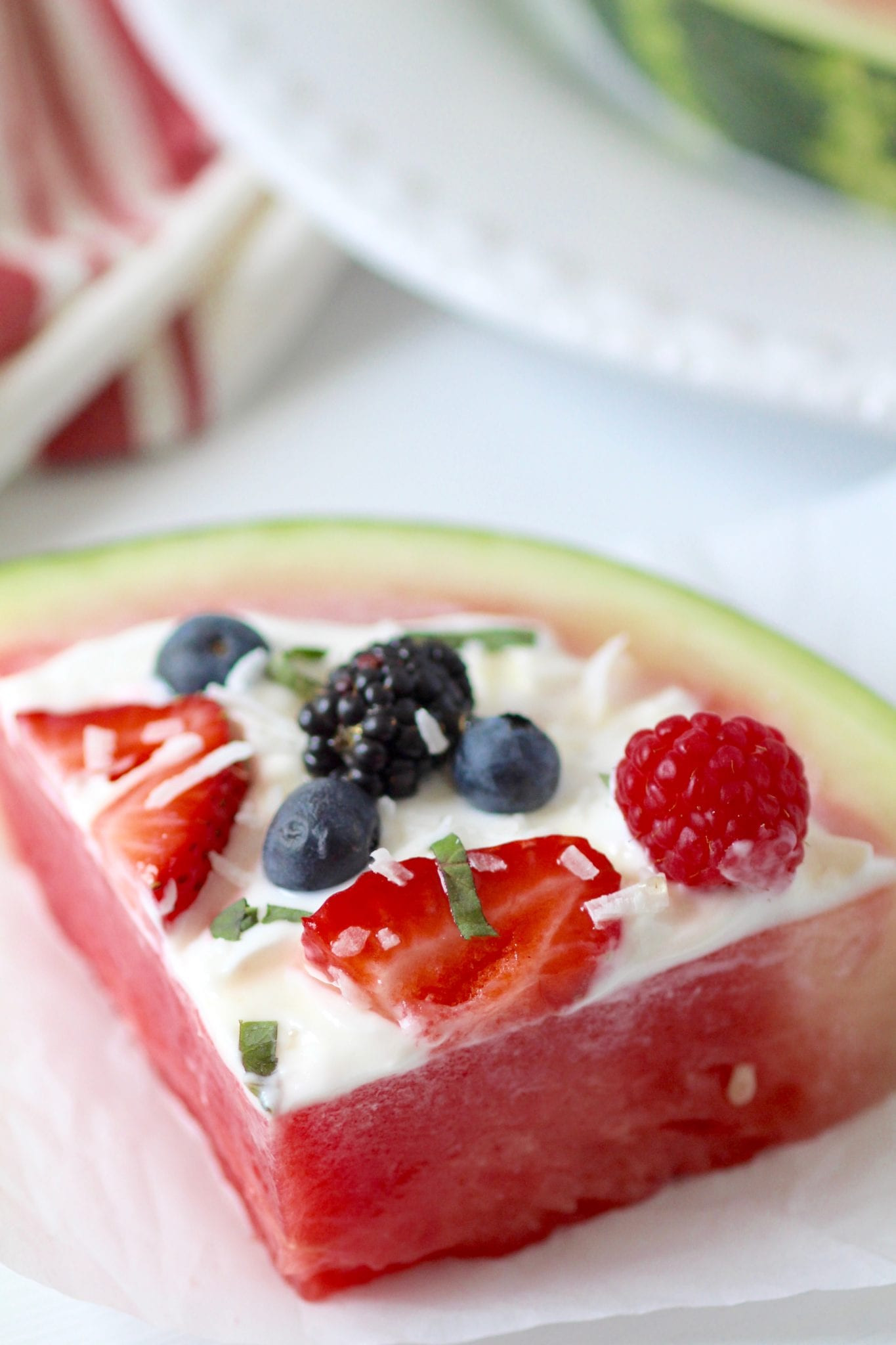 Easy Healthy Fruit Desserts
 easy watermelon berry fruit pizza