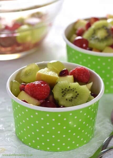Easy Healthy Fruit Desserts
 Green & Red Christmas Fruit Salad Recipe
