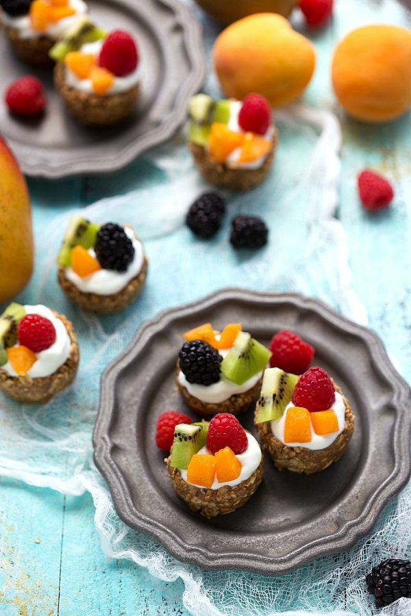 Easy Healthy Fruit Desserts
 No Bake Healthy Breakfast Fruit Tarts Chelsea s Messy