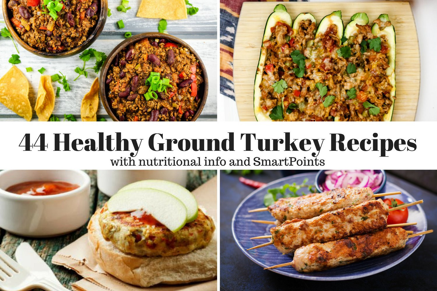 Easy Healthy Ground Turkey Recipes
 Forty Four Healthy Ground Turkey Recipes Slender Kitchen