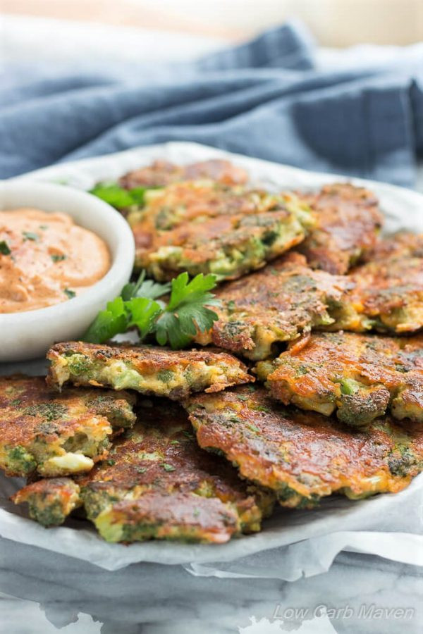 Easy Healthy Low Carb Recipes
 Broccoli Fritters With Cheddar Cheese Easy Low Carb