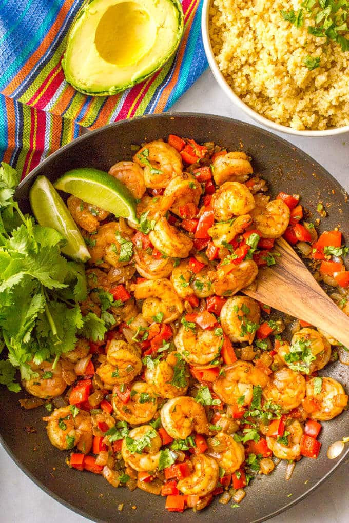 Easy Healthy Mexican Recipes
 Quick easy Mexican shrimp skillet video Family