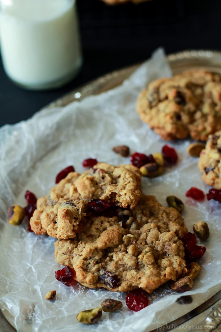 Easy Healthy Oatmeal Cookies
 Pistachio Cranberry Oatmeal Cookie Recipe