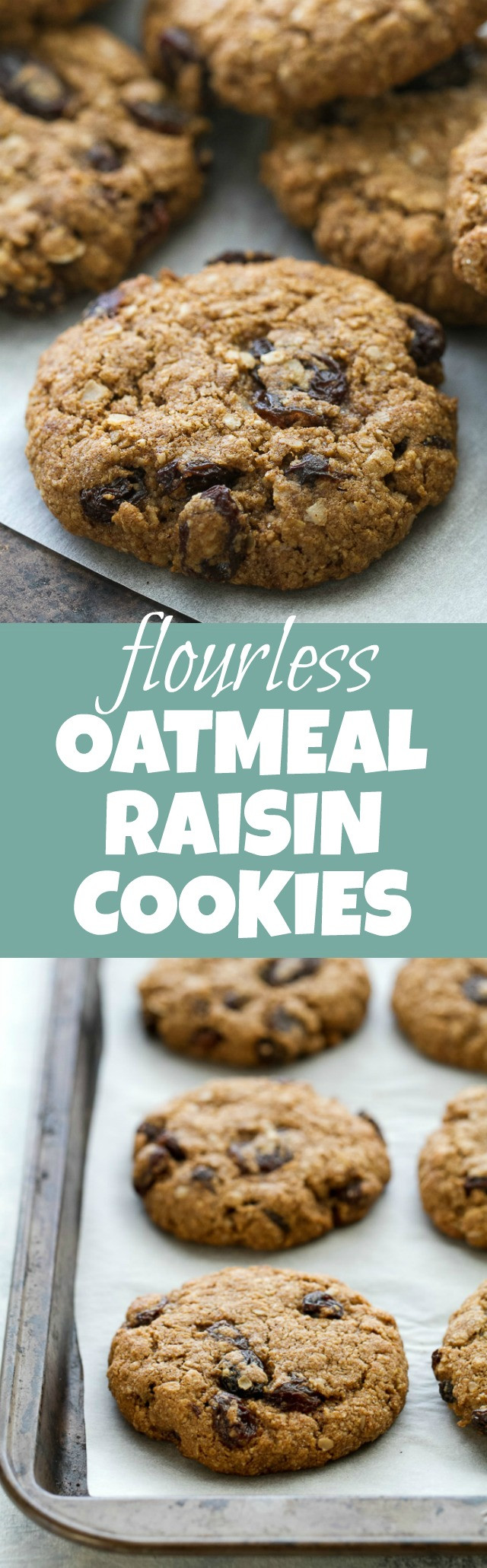Easy Healthy Oatmeal Cookies
 Soft & Chewy Flourless Oatmeal Raisin Cookies