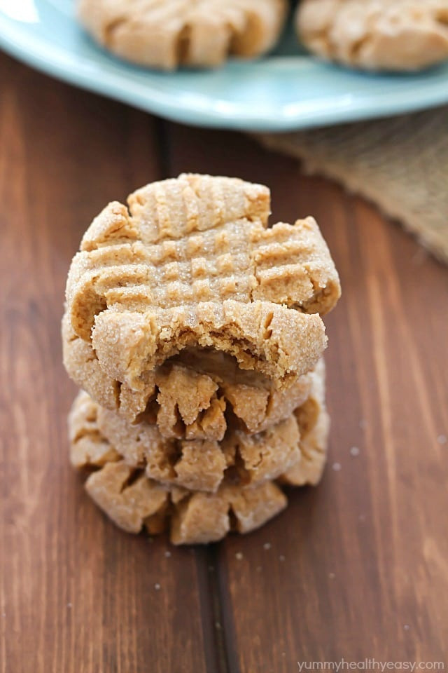 Easy Healthy Peanut Butter Cookies
 Healthier Easy Peanut Butter Cookies Yummy Healthy Easy