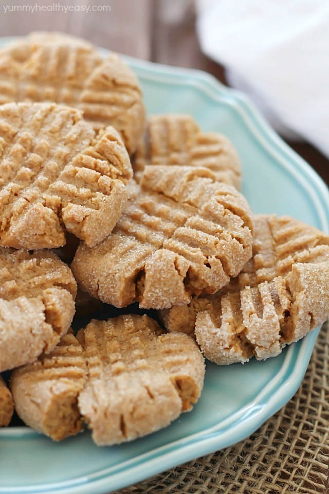 Easy Healthy Peanut butter Cookies Best 20 Healthier Easy Peanut butter Cookies Yummy Healthy Easy