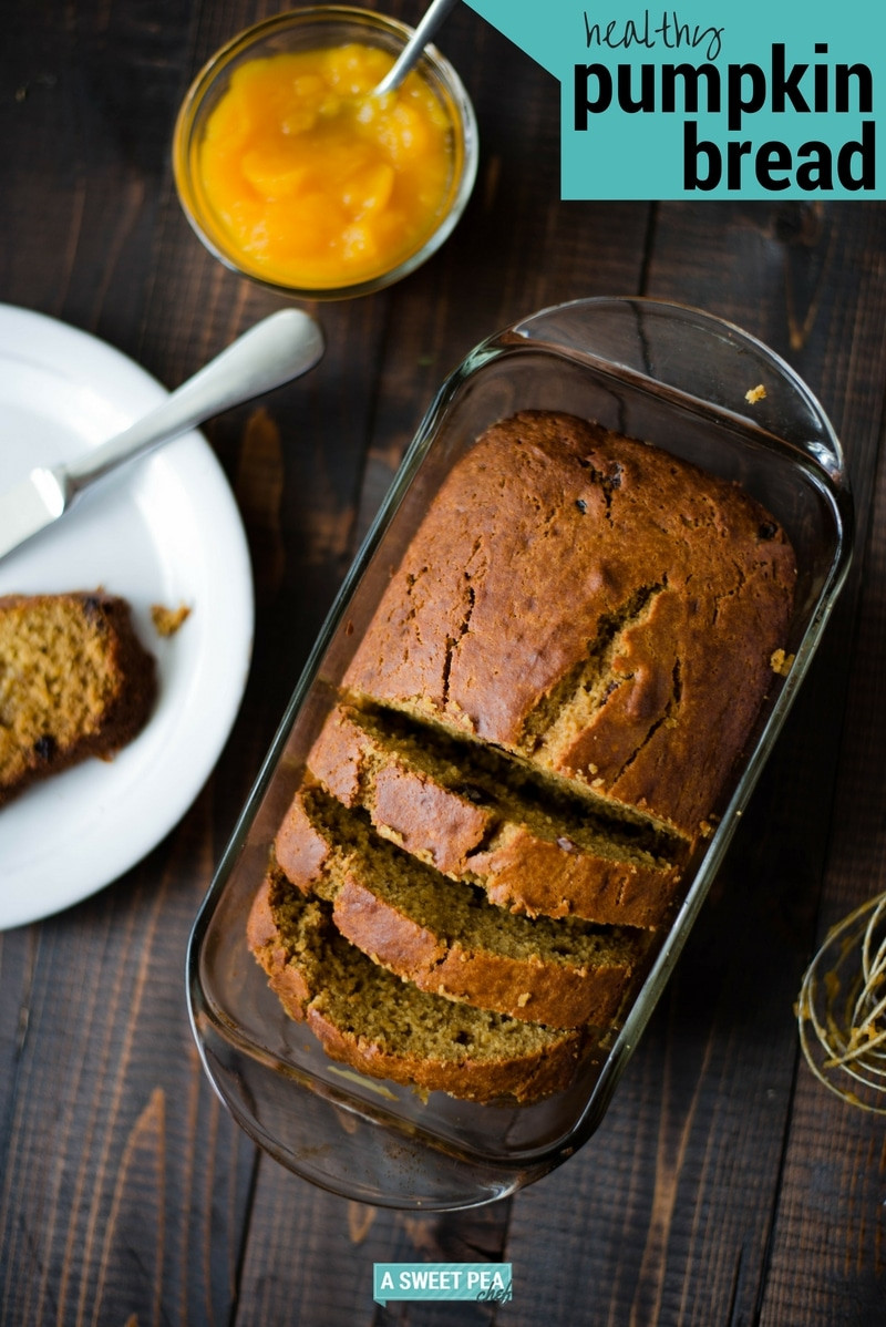 Easy Healthy Pumpkin Bread
 Healthy Pumpkin Bread with Raisins • A Sweet Pea Chef