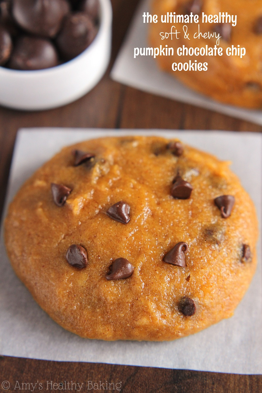 Easy Healthy Pumpkin Cookies
 The Ultimate Healthy Soft & Chewy Pumpkin Chocolate Chip