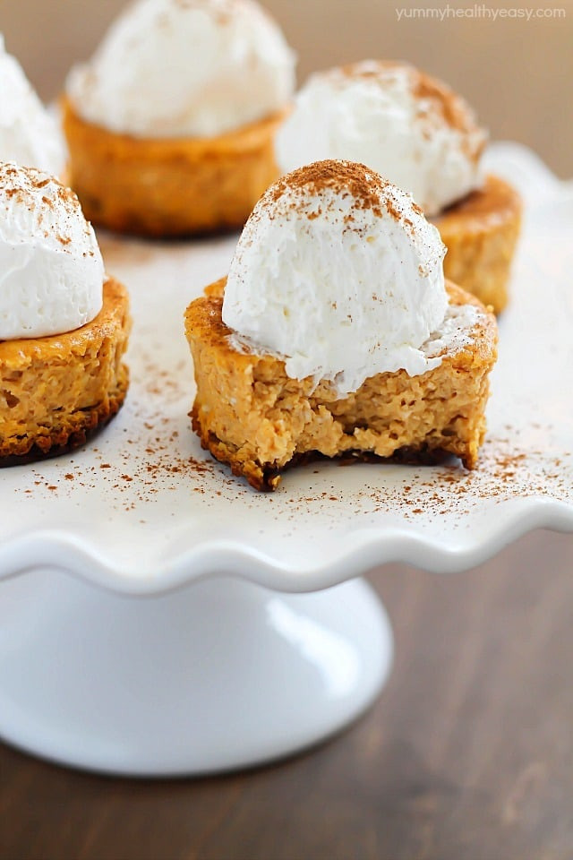 Easy Healthy Pumpkin Desserts
 Mini Pumpkin Cheesecakes Yummy Healthy Easy