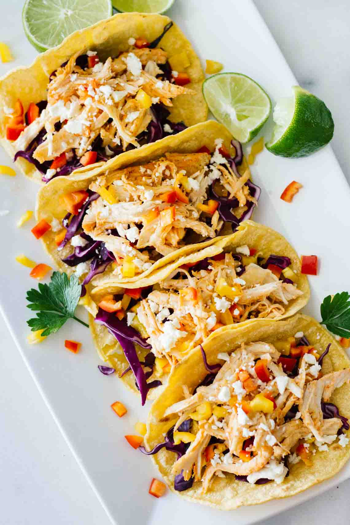 Easy Healthy Recipes For Dinner
 Healthy Sriracha Shredded Chicken Tacos Jar Lemons