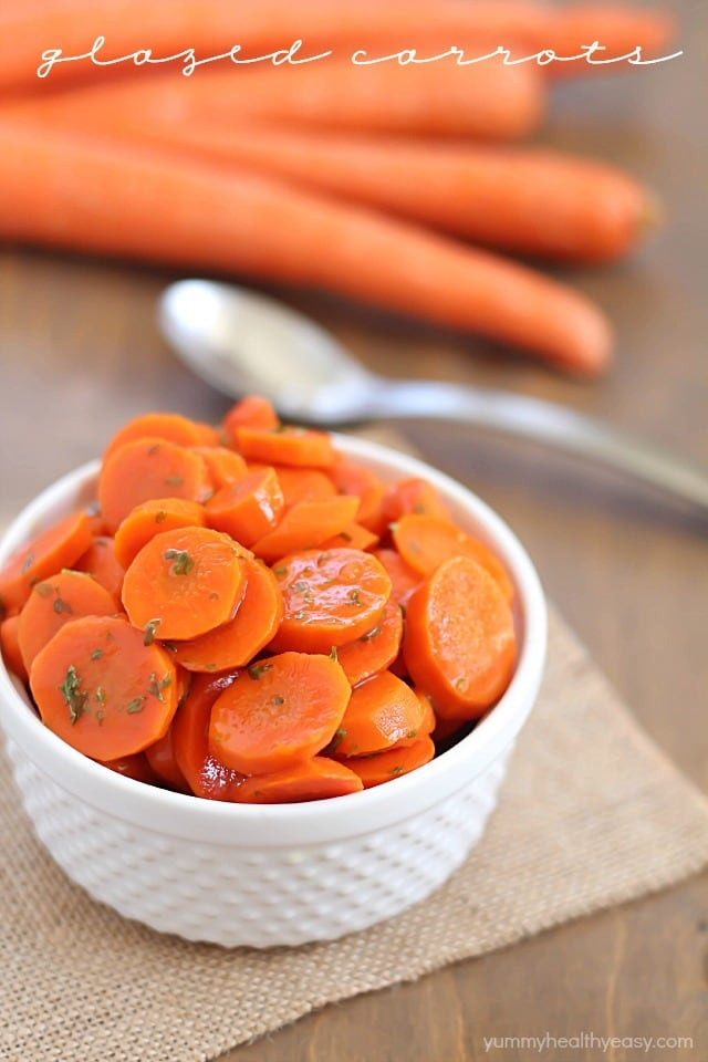 Easy Healthy Side Dishes
 Easy Glazed Carrots Yummy Healthy Easy