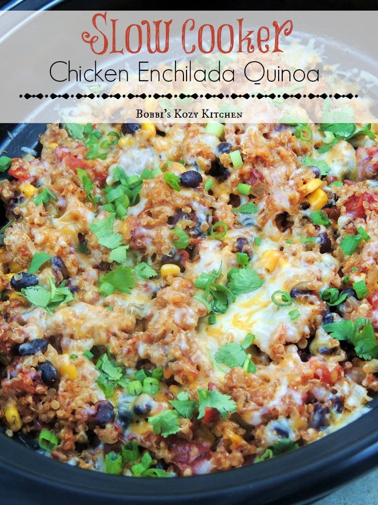 Easy Healthy Slow Cooker Chicken Recipes
 Slow Cooker Chicken Enchilada Quinoa
