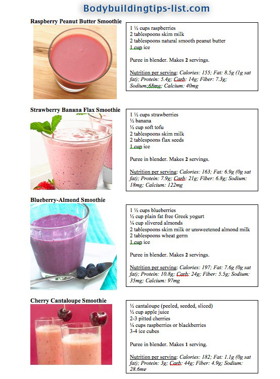 Easy Healthy Smoothie Recipes For Weight Loss
 smoothie recipes for weight loss